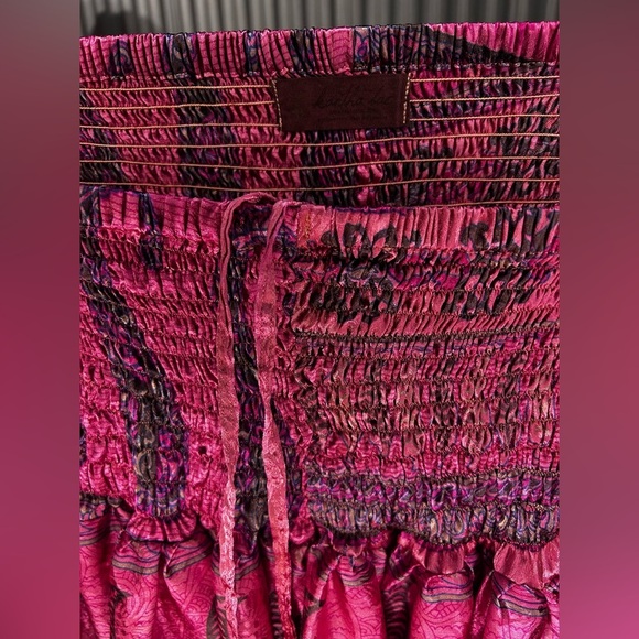 Women’s Kantha Bae Pink Polyester Floral Maxi Bohemian Skirt Designer Size OS - Picture 3 of 3